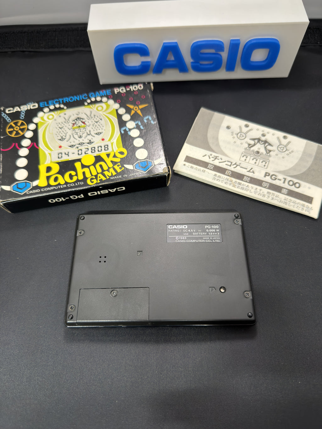 Casio Pachinko Game PG-100 released by Casio in 1983 Japan.