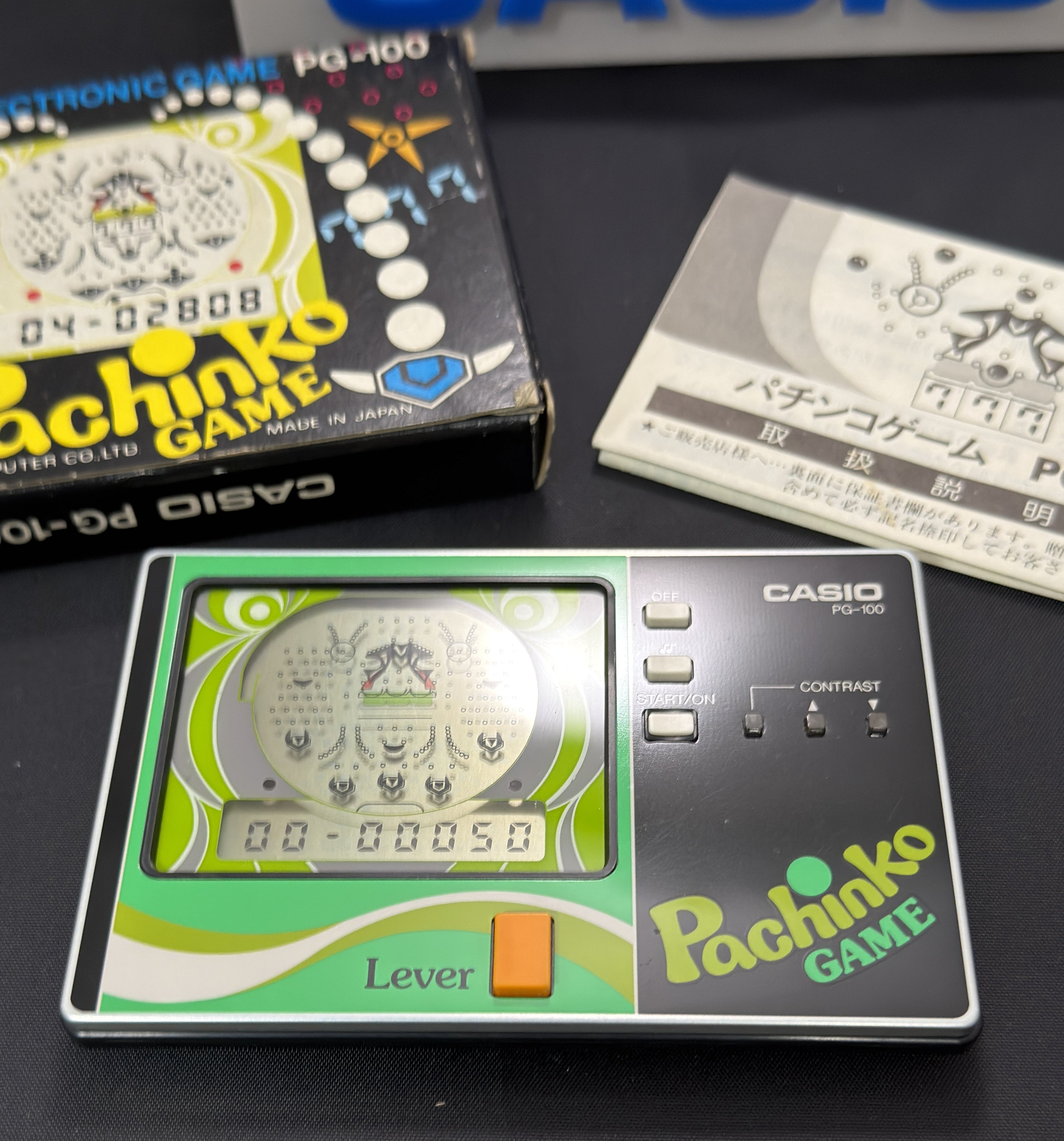 Casio Pachinko Game PG-100 released by Casio in 1983 Japan.