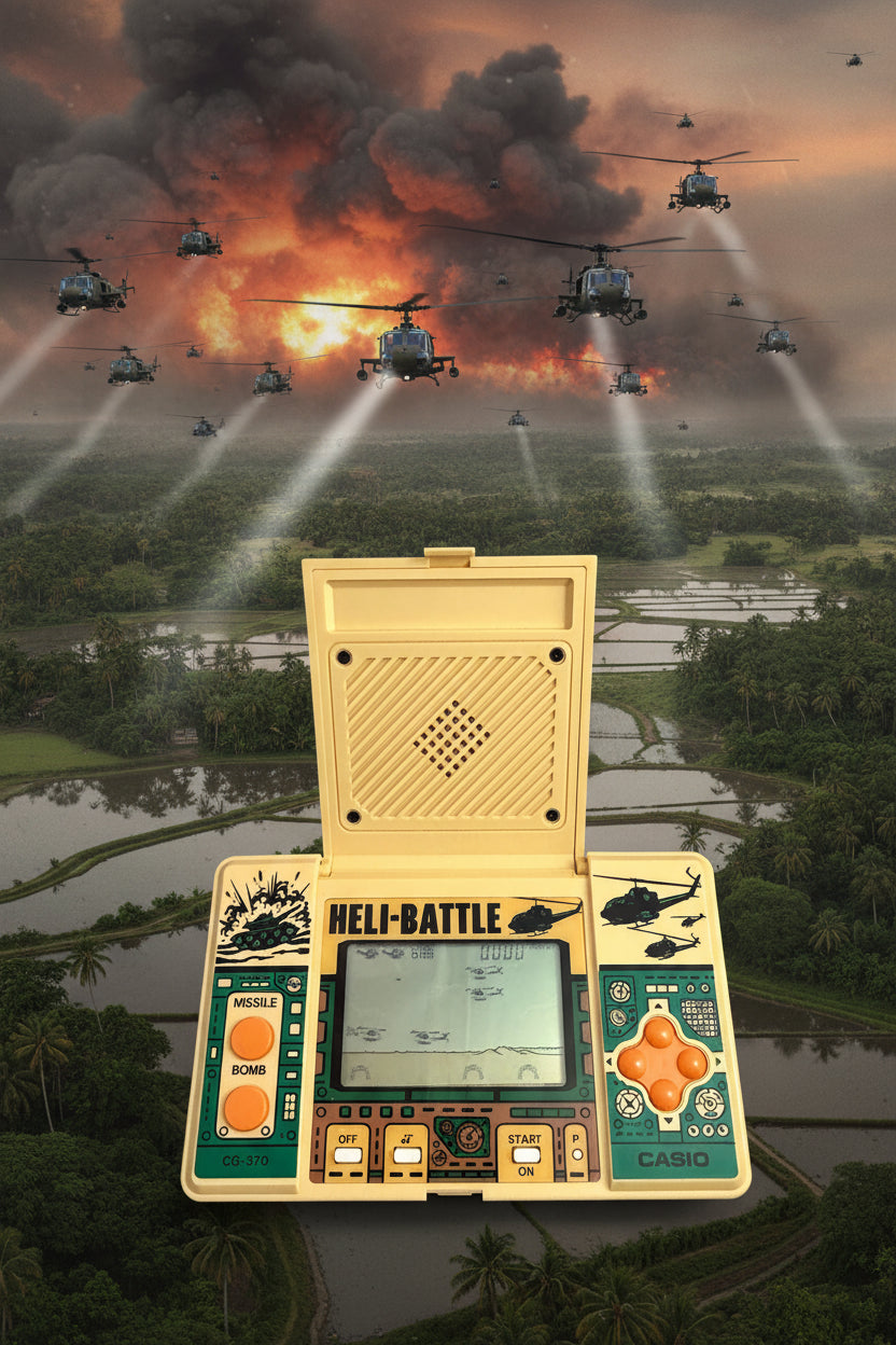 Casio CG-370 Heli-Battle is a rare handheld game from 1987