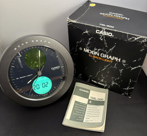 Casio TML-500 MOON GRAPH Alarm Clock A piece of history from 1985 Japan