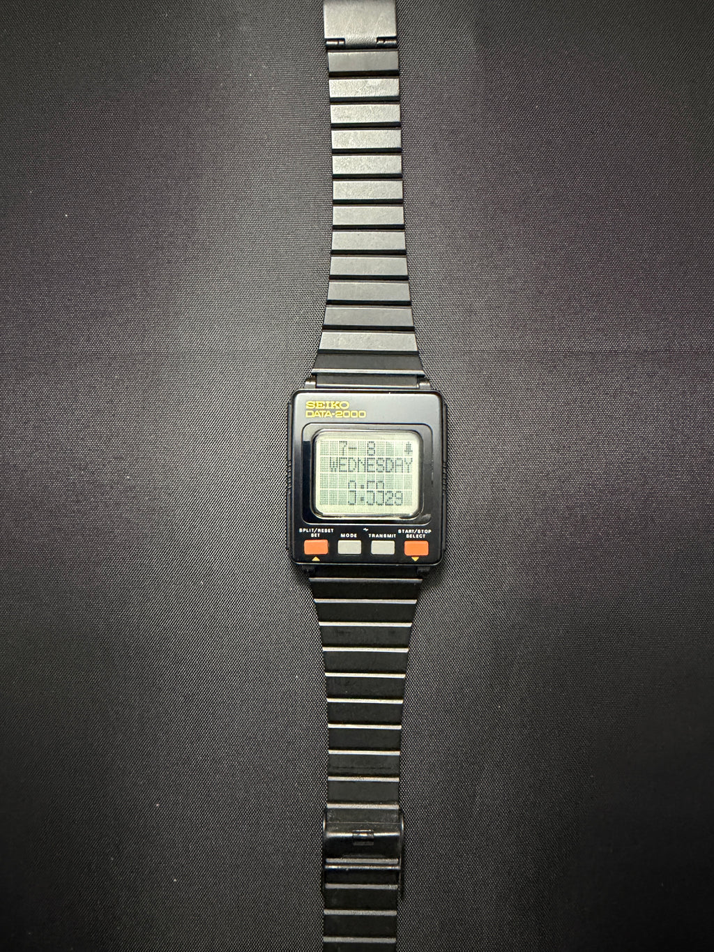 Seiko Data 2000 is a pioneering 1983 "smartwatch" digital databank UW01-0020