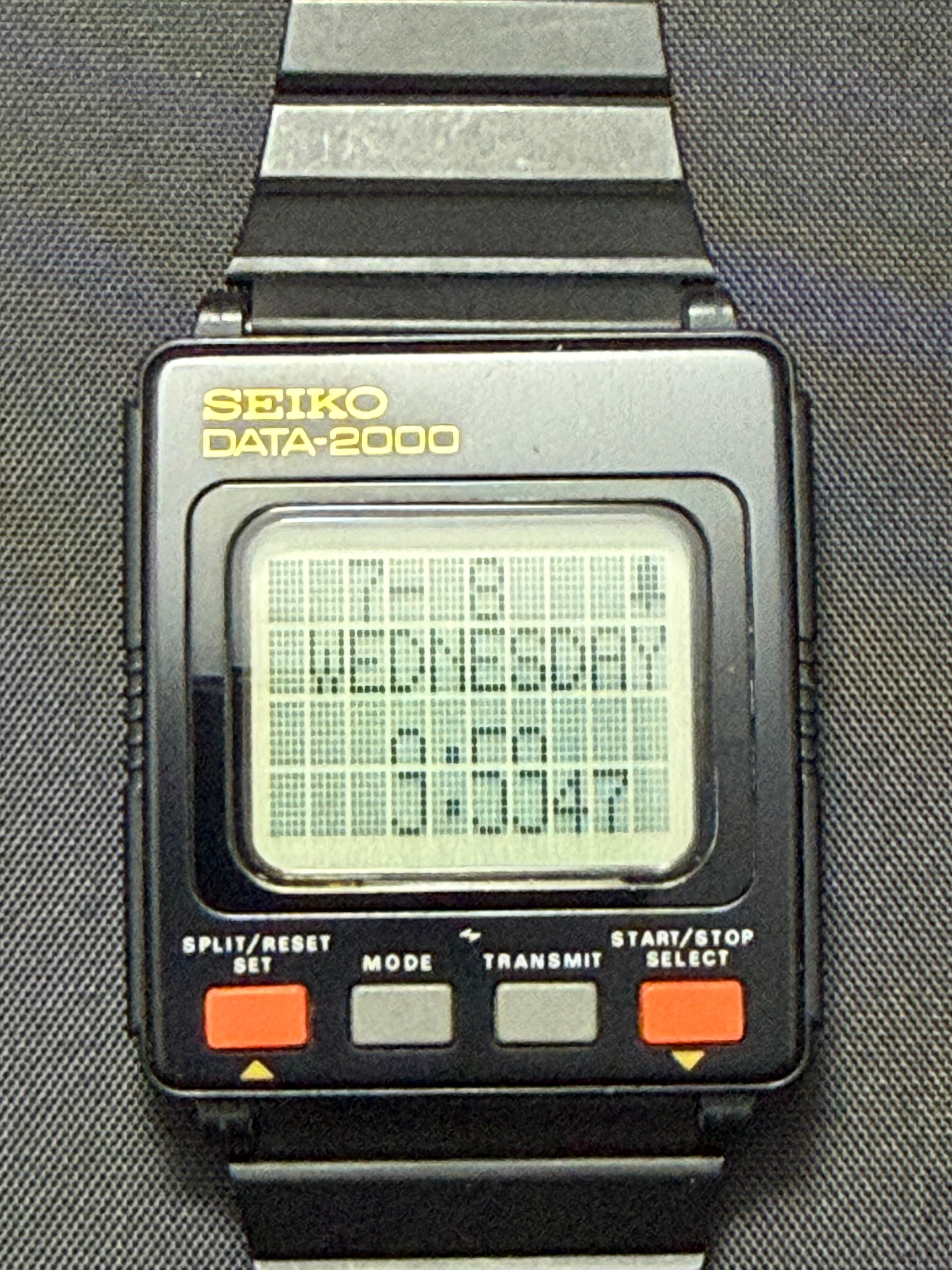 Seiko Data 2000 is a pioneering 1983 "smartwatch" digital databank UW01-0020