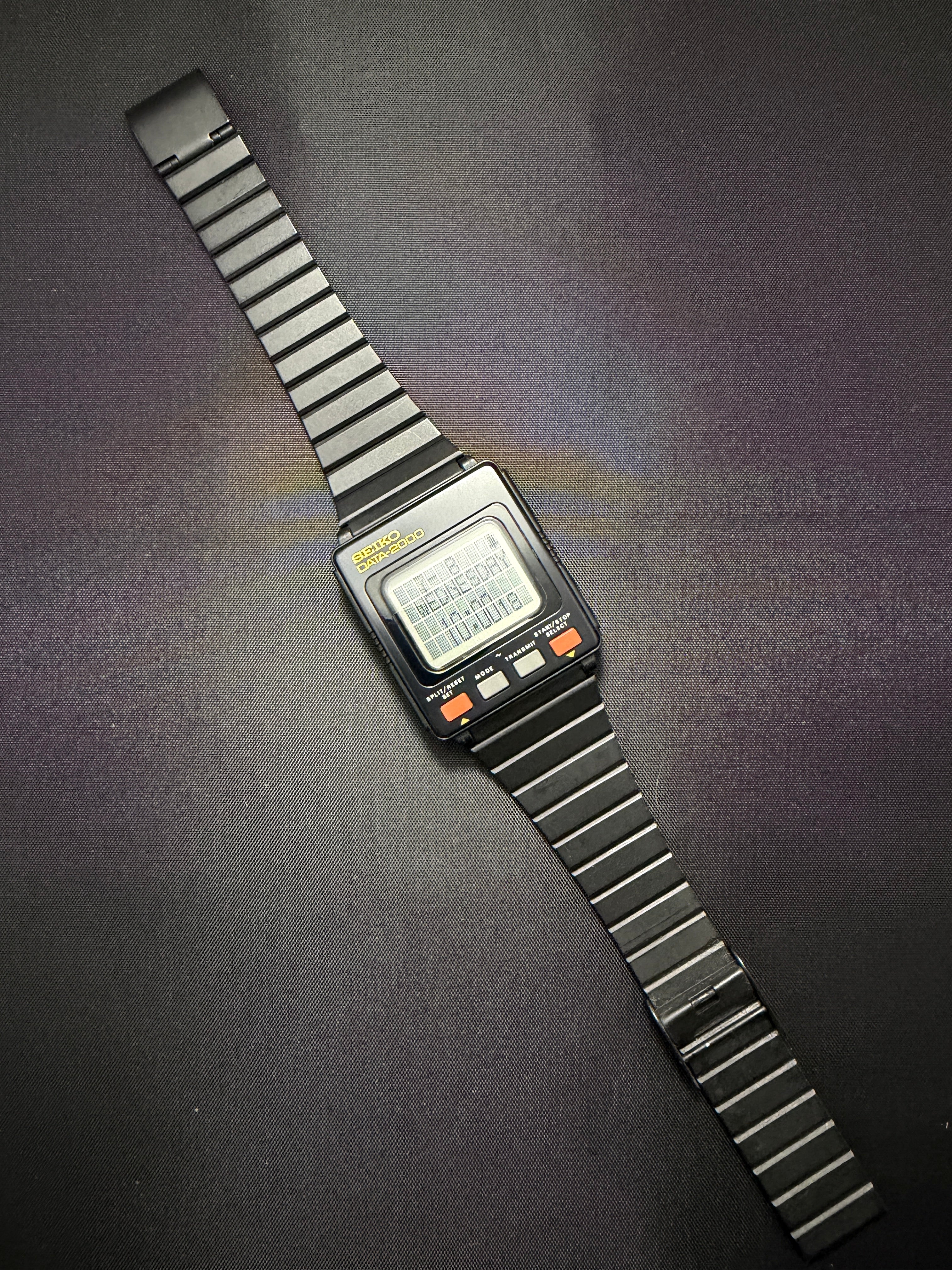 Seiko Data 2000 is a pioneering 1983 "smartwatch" digital databank UW01-0020