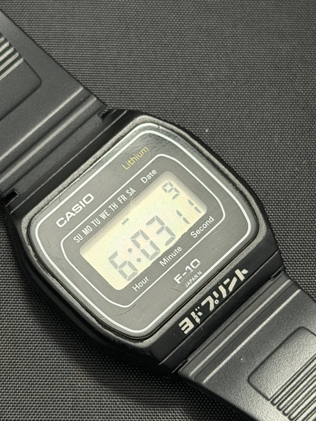 Casio F-10 is super rare 1980 Casio’s very first resin case watch.