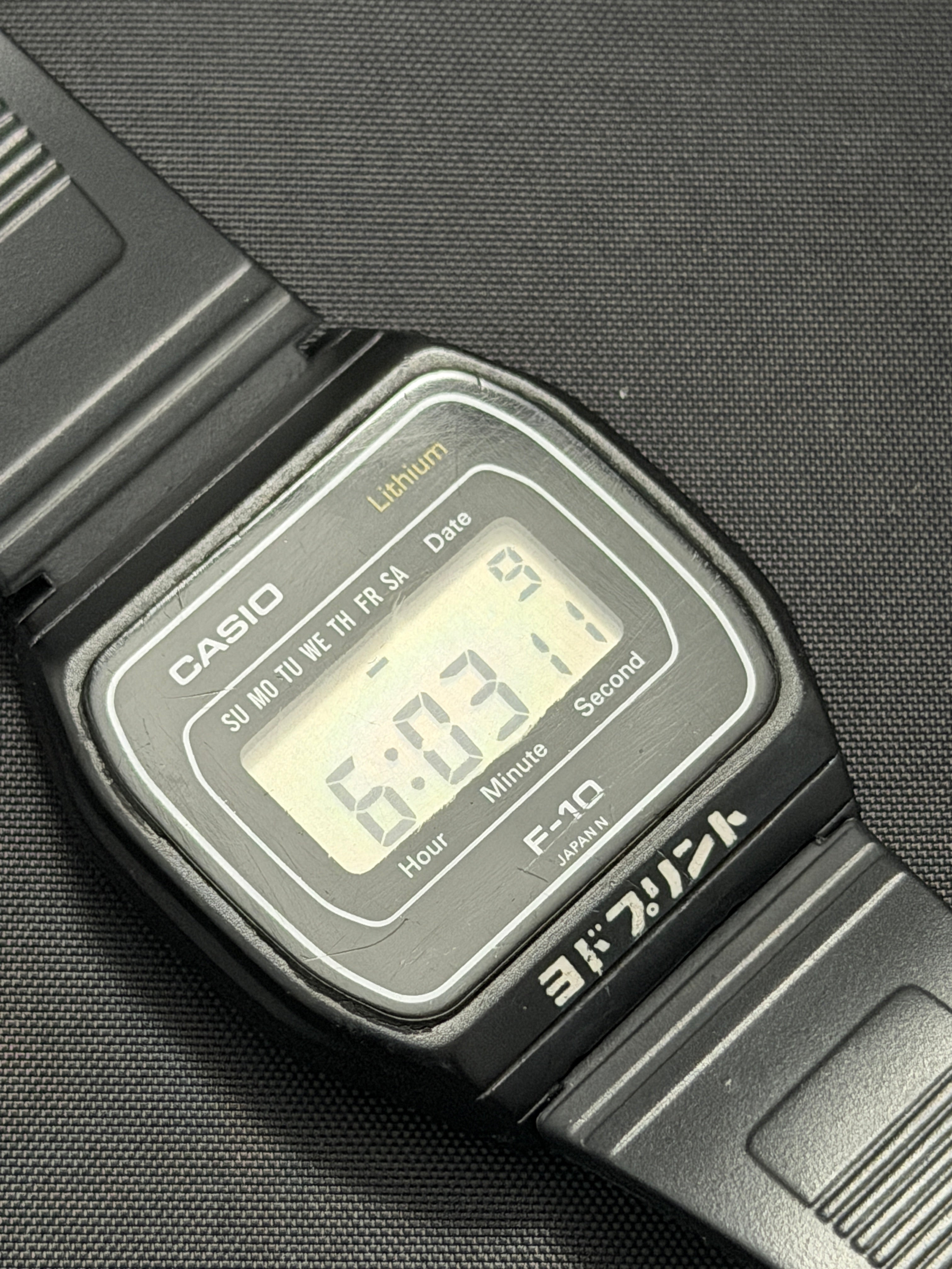 Casio F-10 is super rare 1980 Casio’s very first resin case watch.