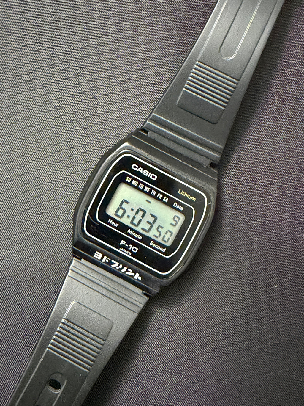 Casio F-10 is super rare 1980 Casio’s very first resin case watch.