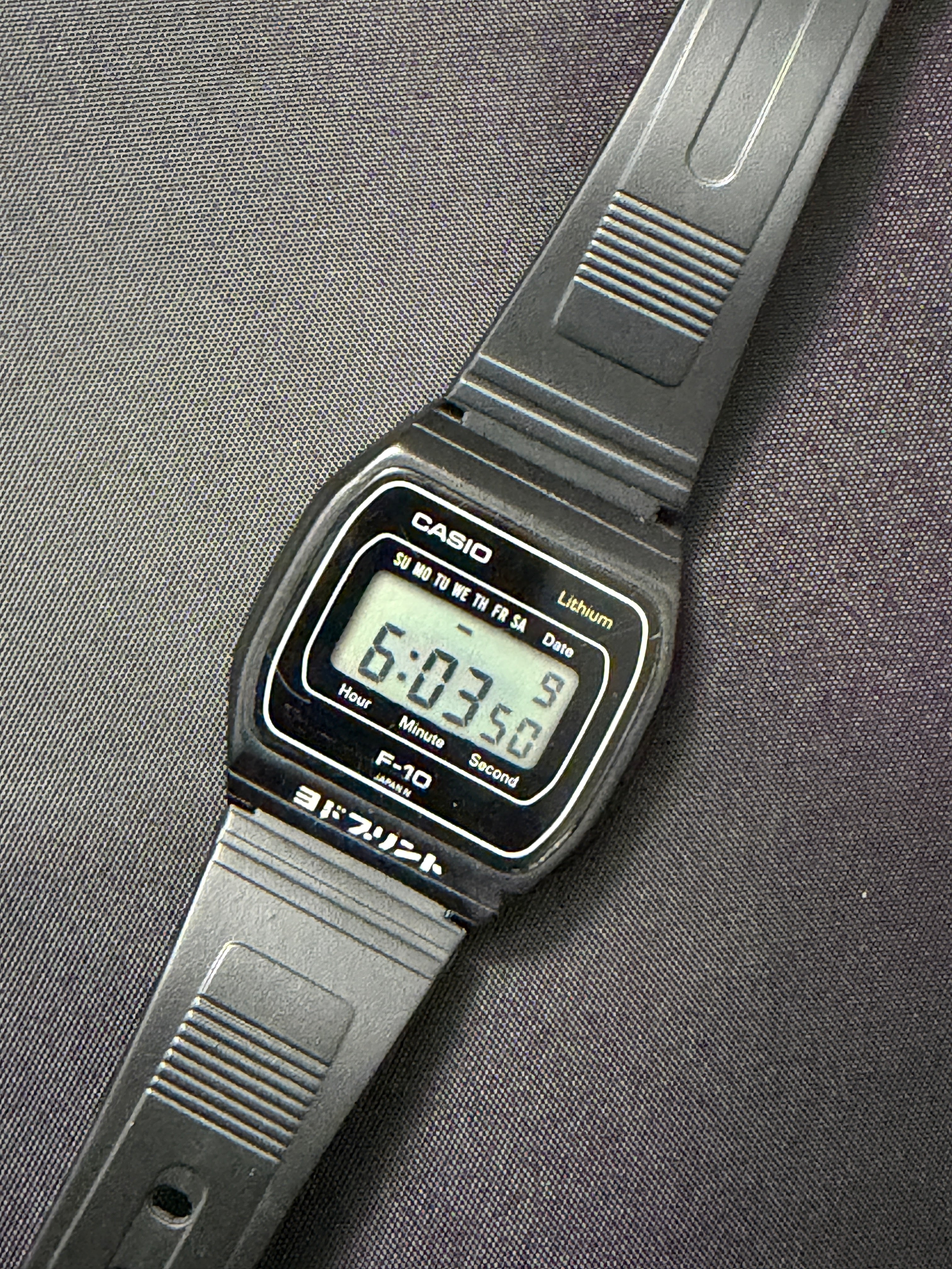 Casio F-10 is super rare 1980 Casio’s very first resin case watch.