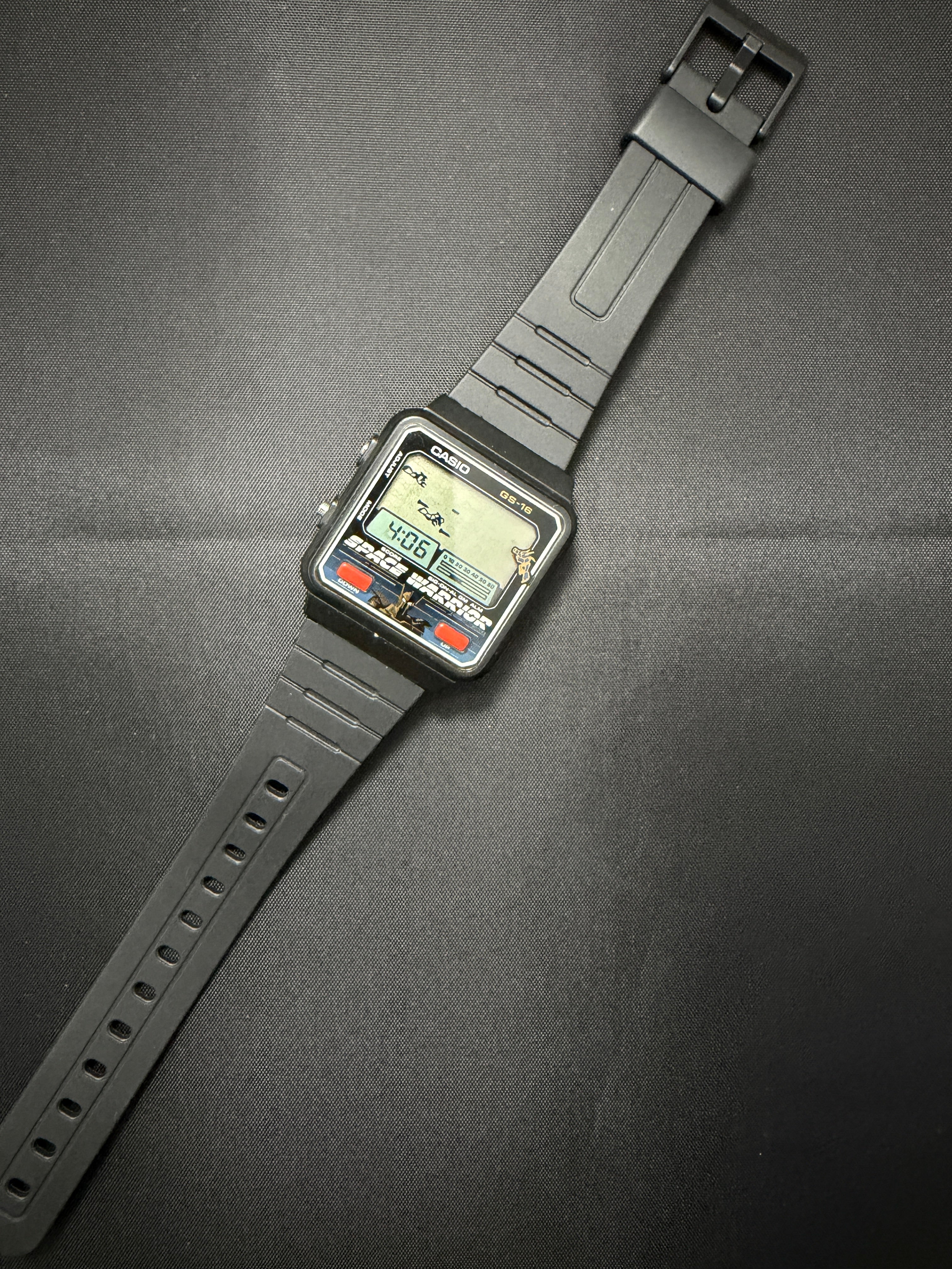 Casio GS-16 Space Warrior rare game watch Japan 1987