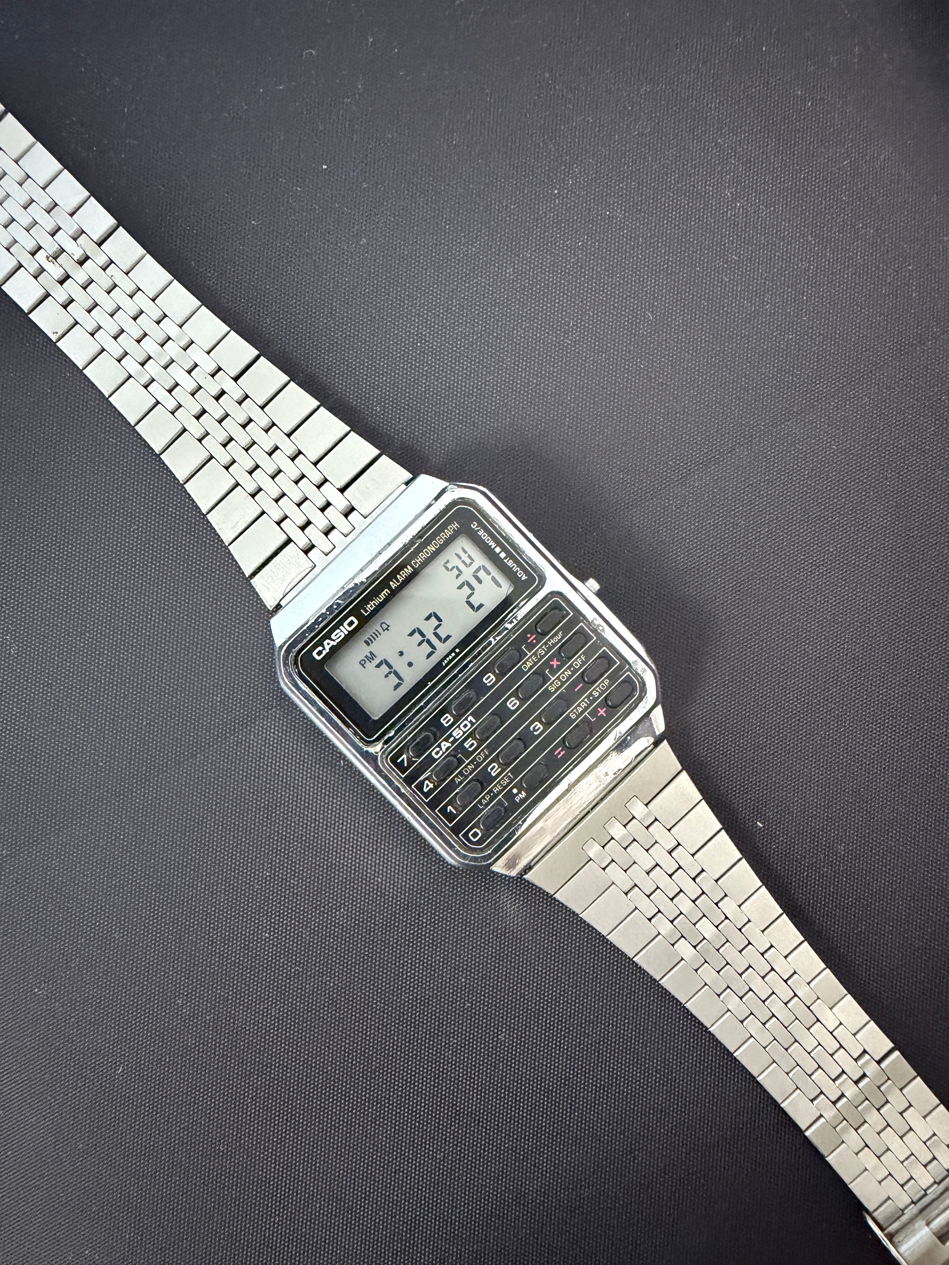 Casio CA-501 is a rare calculator watch Japan 1984