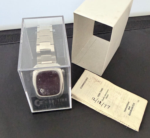 Commodore LED watch from 1977 extremely rare new old stock