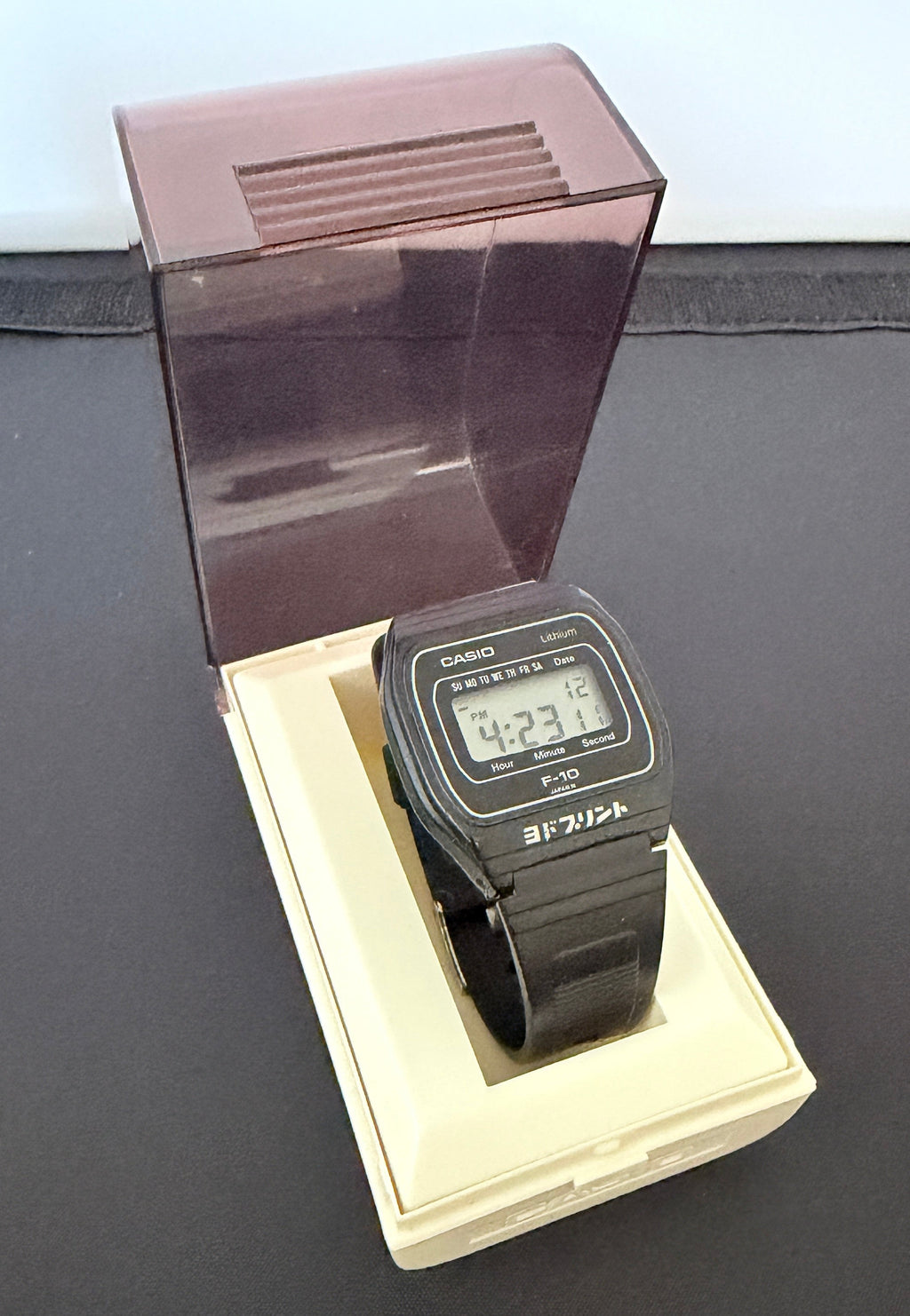 Casio F-10 is super rare 1980 Casio’s very first resin case watch.