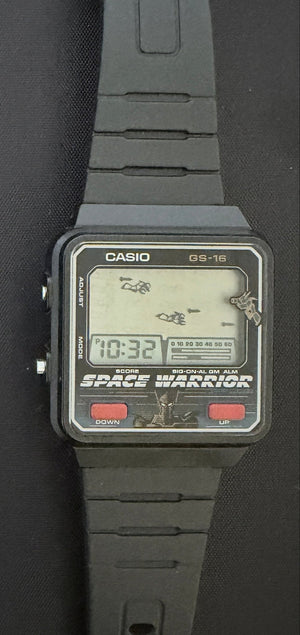 Casio GS-16 Space Warrior rare game watch Japan 1987