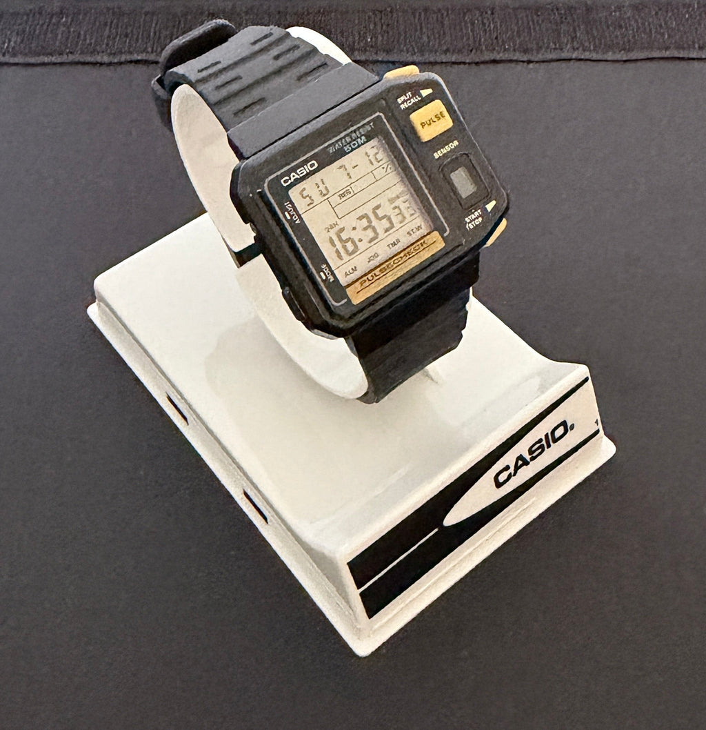 Casio JP-100W "Pulse Check" watch Japan 1987