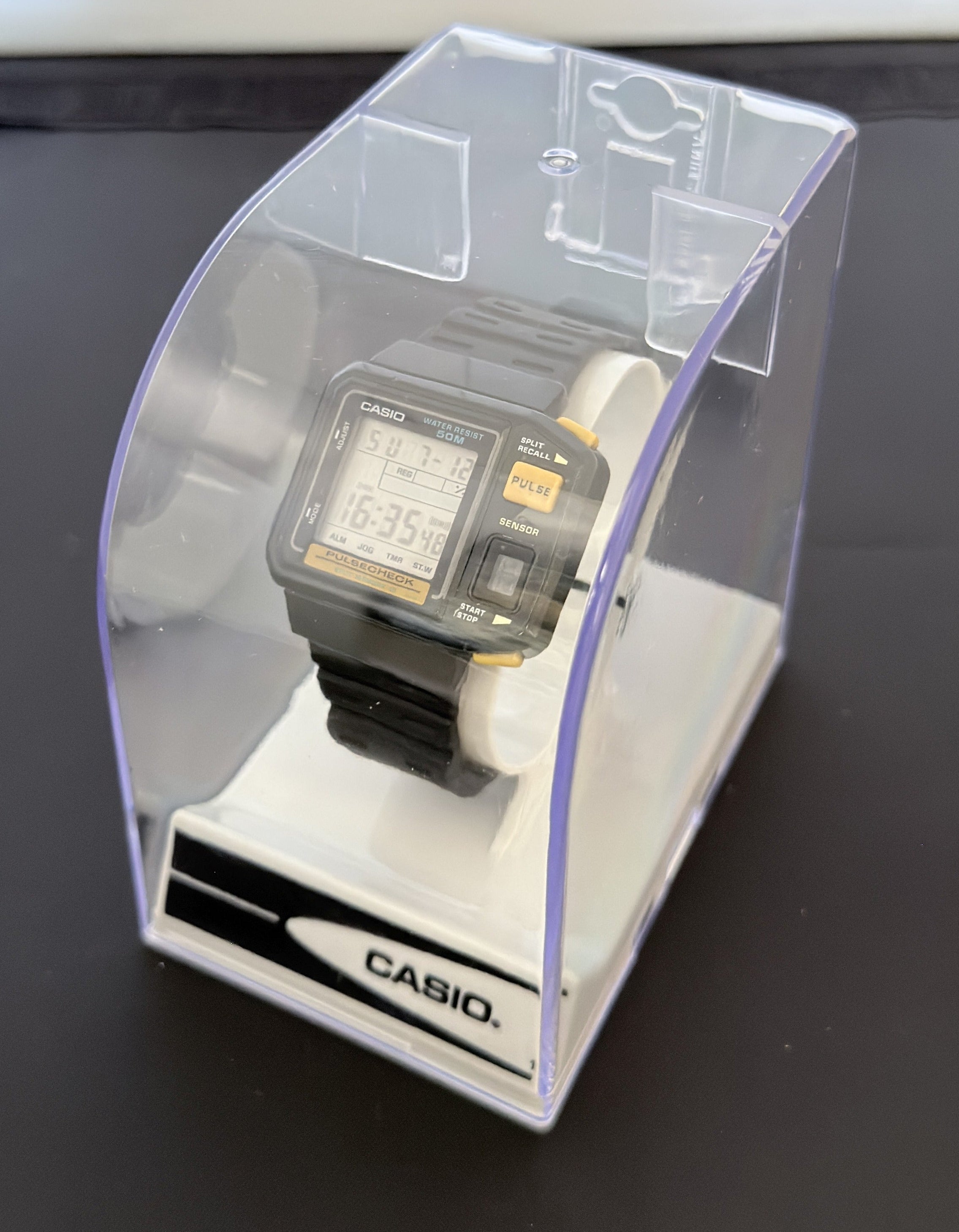 Casio JP-100W "Pulse Check" watch Japan 1987