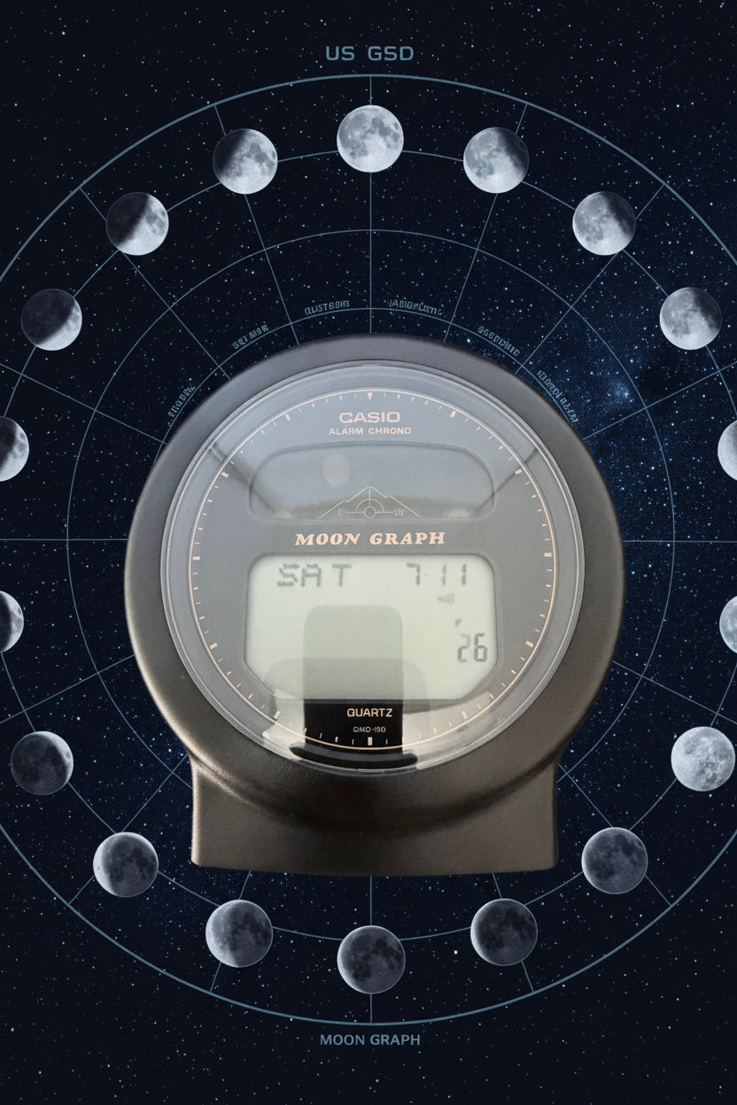Casio GMQ-100 Moon Graph Alarm Clock A piece of history, A collectors Holy GRAIL