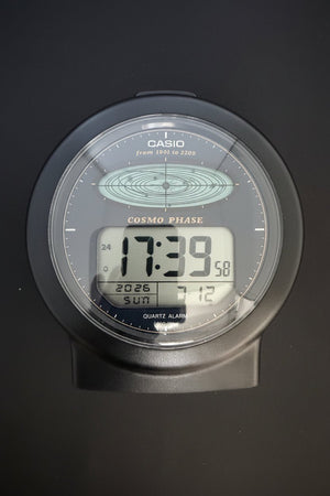 Casio Cosmo Phase CGQ-300 Rare Desk Alarm Clock perfect condition