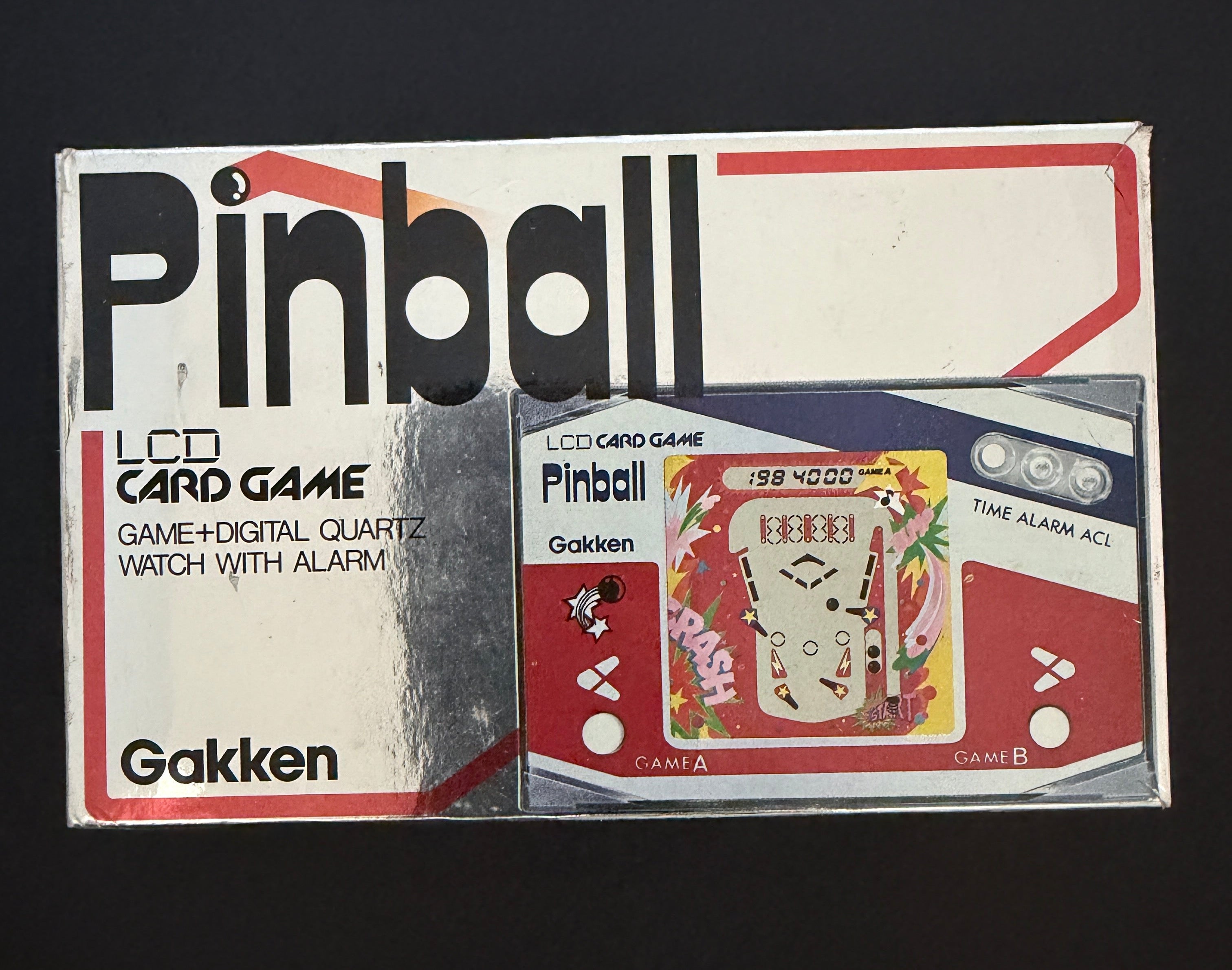 Gakken Pinball LCD card game released in the early 1980's Japan