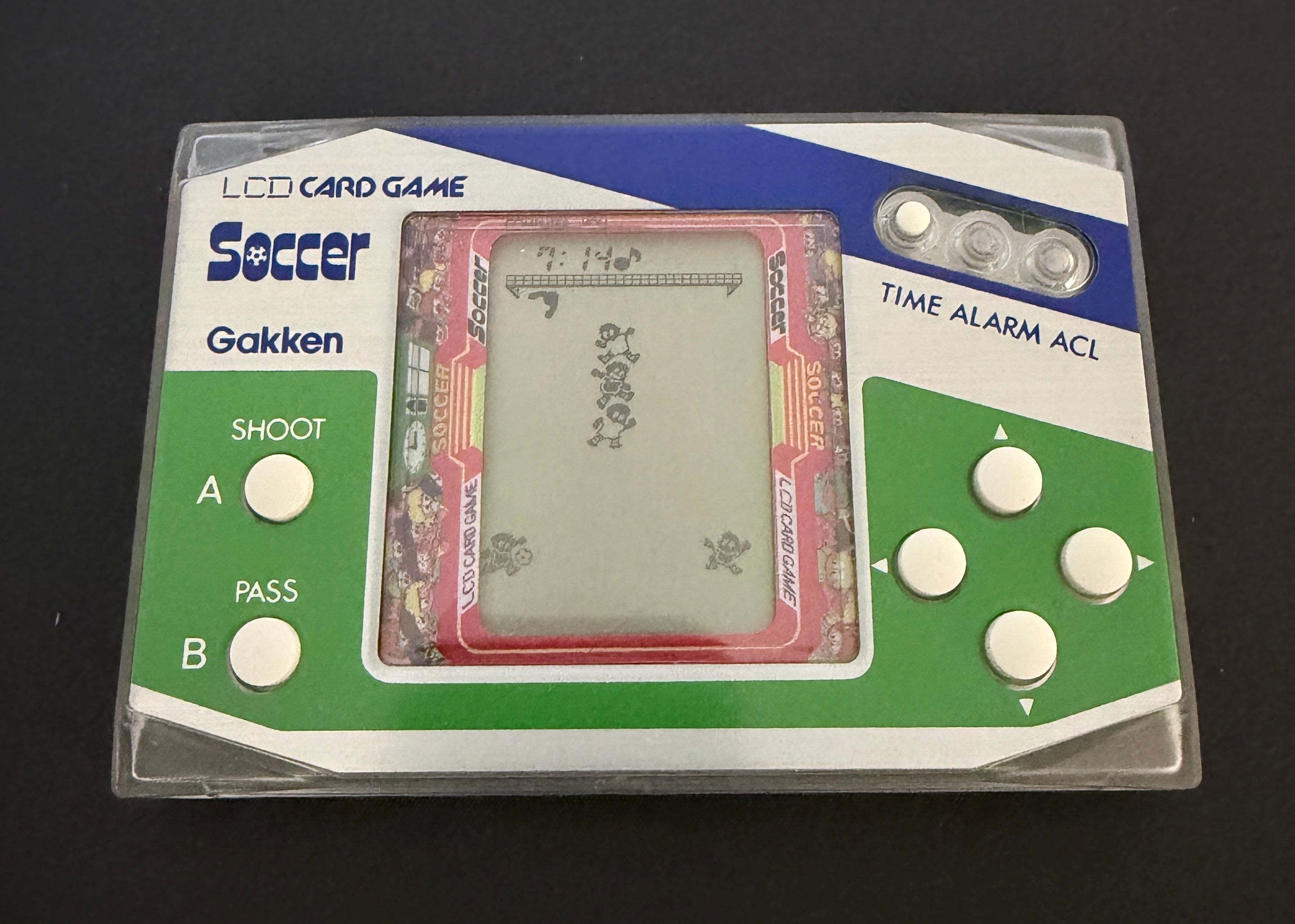 Gakken Soccer LCD card game released in the early 1980's Japan