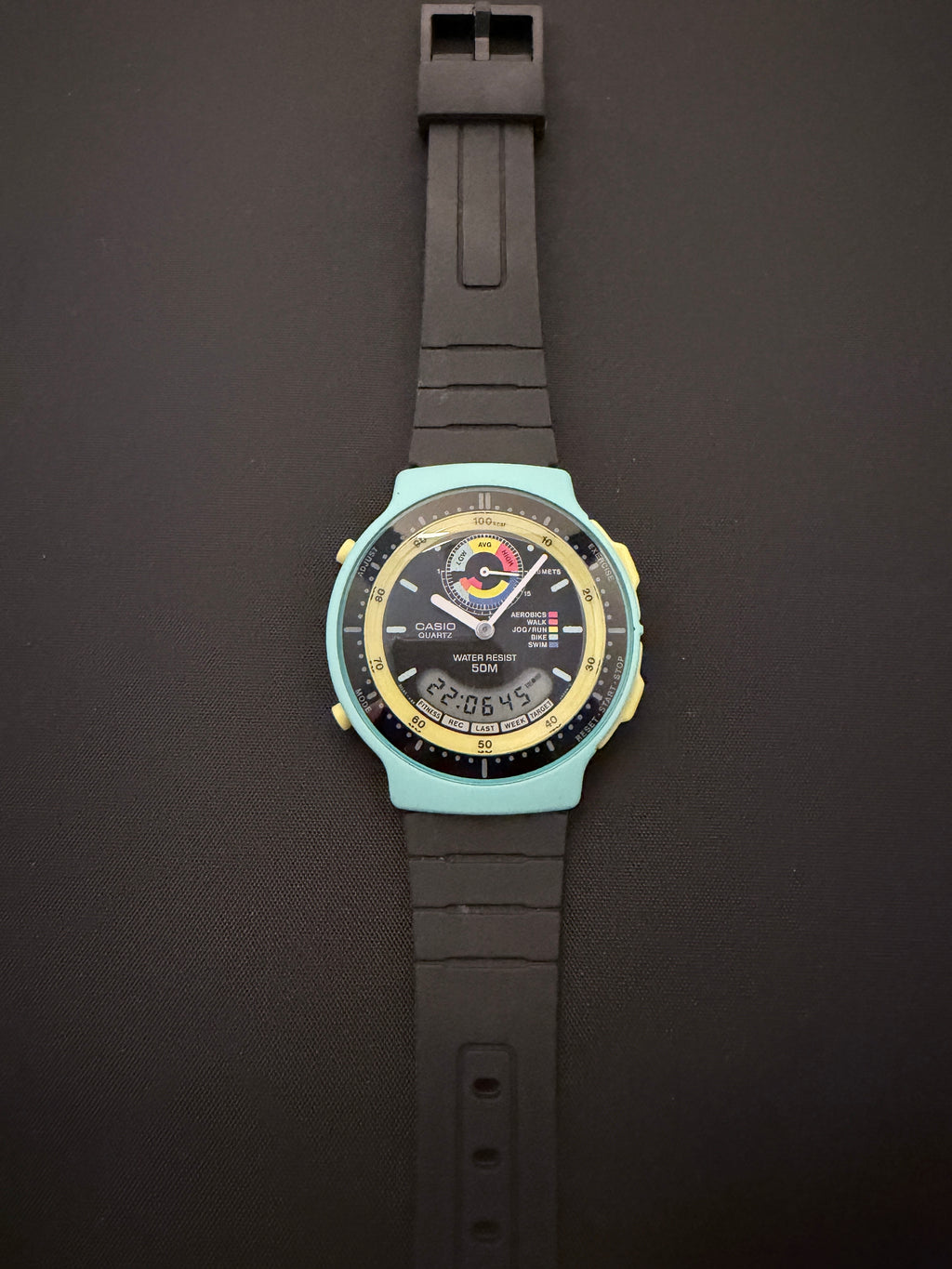 Casio AW-60 from 1992 the "Exercise Planner" or "Personal Trainer"
