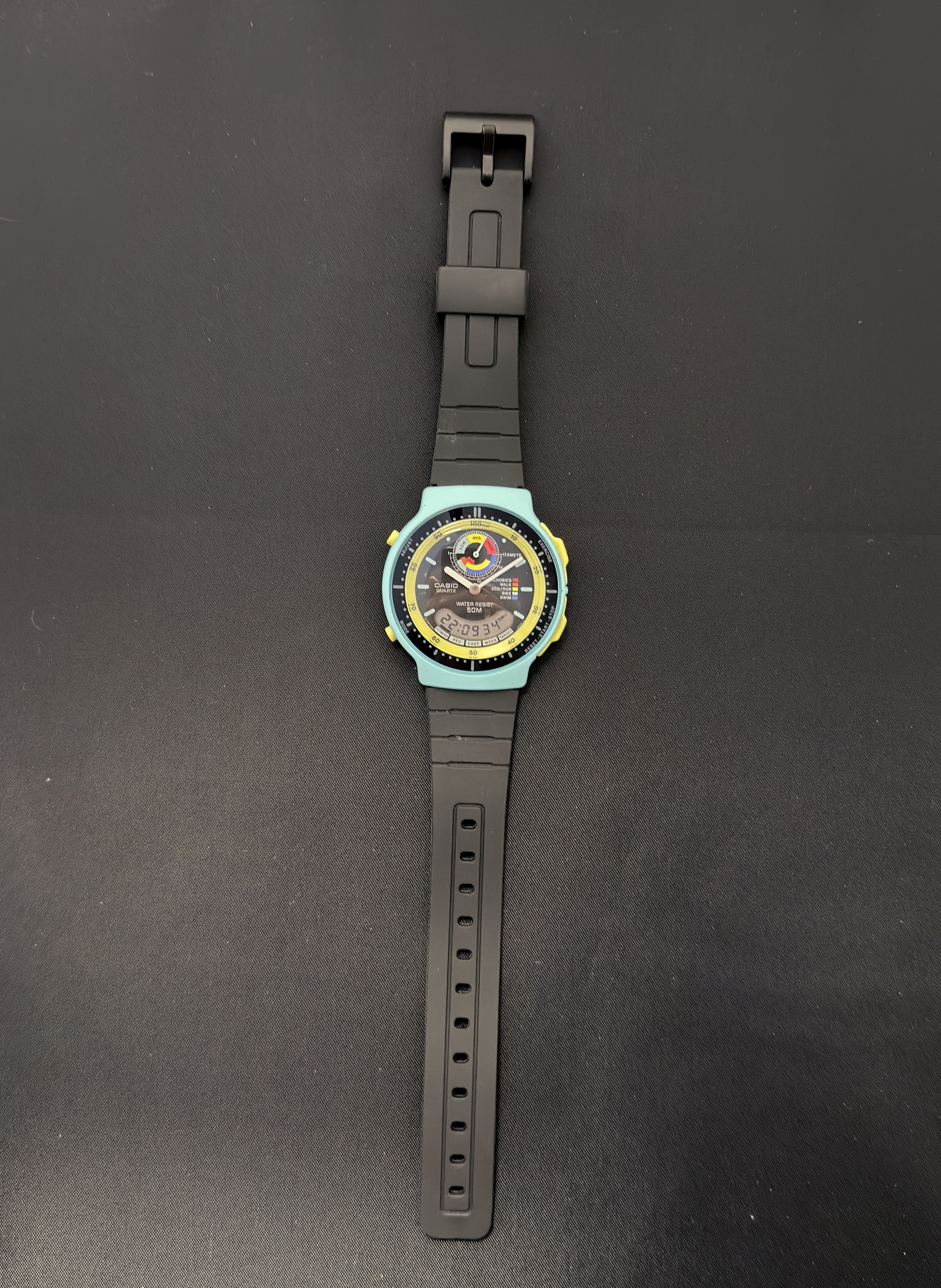 Casio AW-60 from 1992 the "Exercise Planner" or "Personal Trainer"