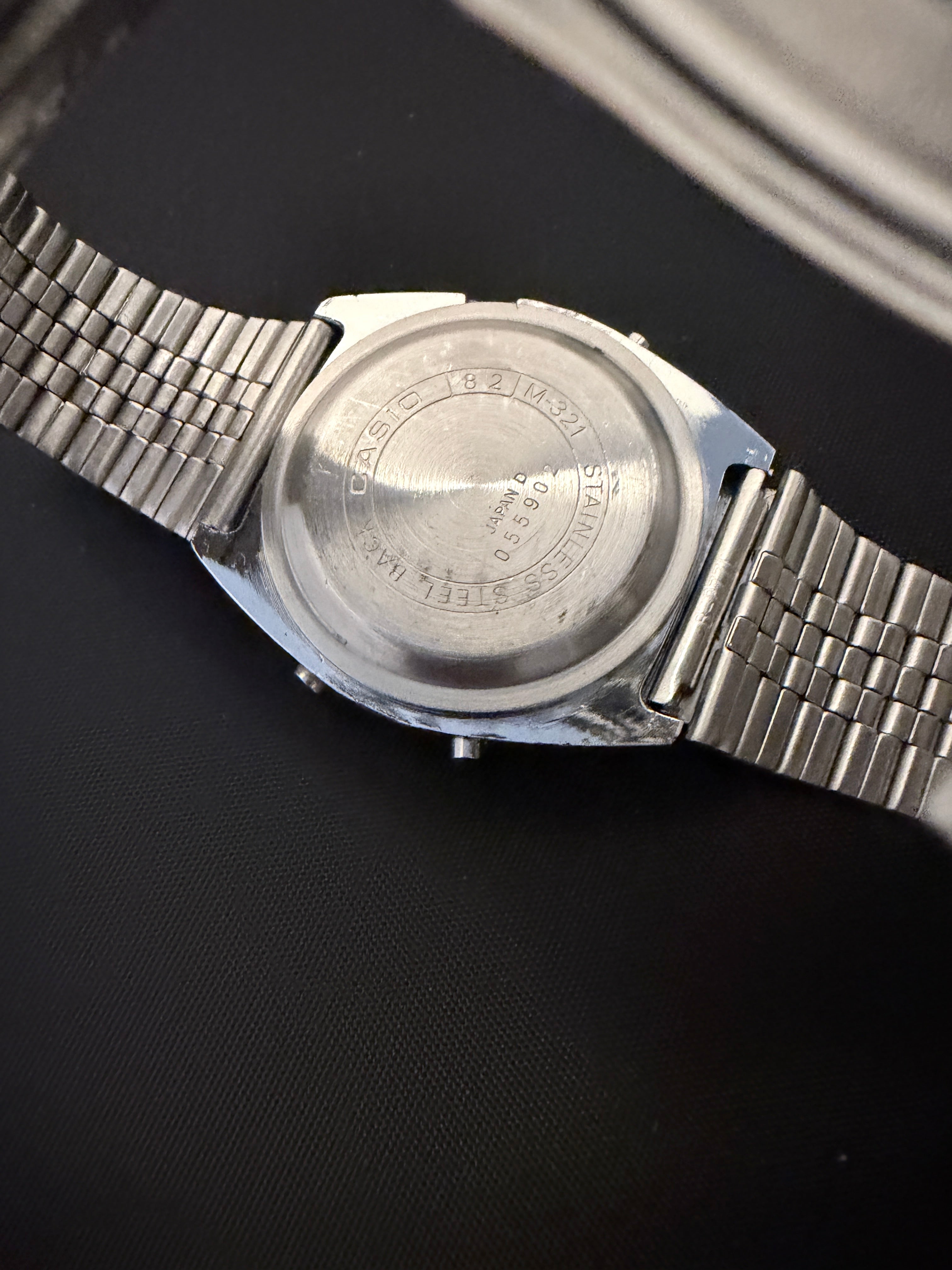 Casio M-321 highly collectible Blue "Melody Alarm" watch from 1980