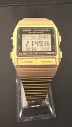 Casio Vintage Data Bank DB-380G Watch rare GOLD version - VINDIGI