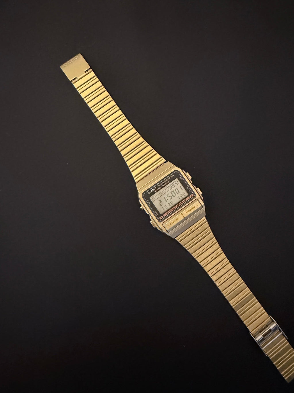Casio Vintage Data Bank DB-380G Watch rare GOLD version - VINDIGI