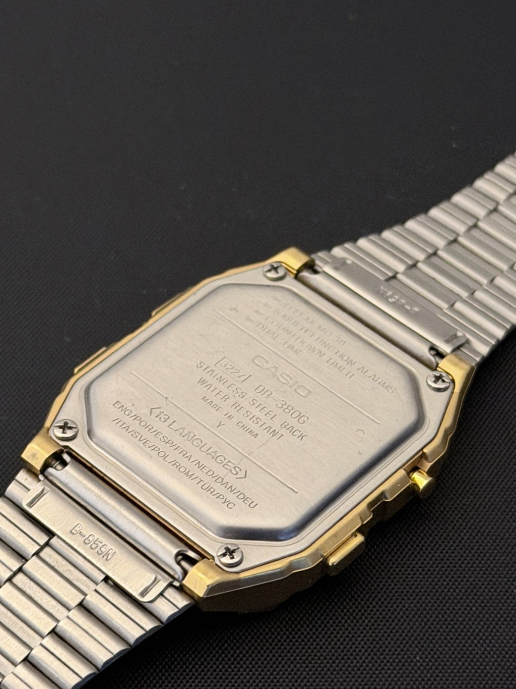 Casio Vintage Data Bank DB-380G Watch rare GOLD version - VINDIGI