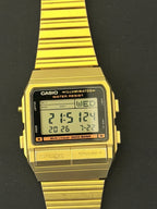 Casio Vintage Data Bank DB-380G Watch rare GOLD version - VINDIGI