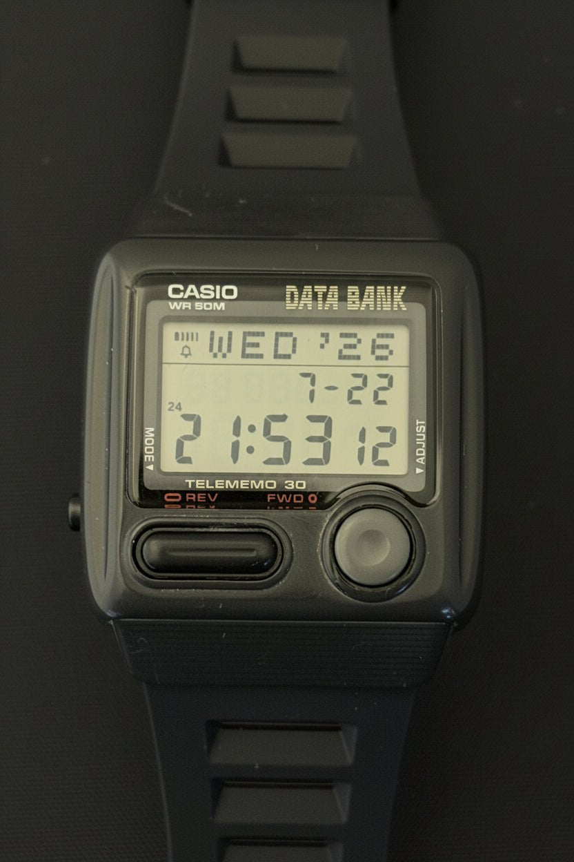 Casio DB-33W super rare Databank watch released in 1993 - VINDIGI