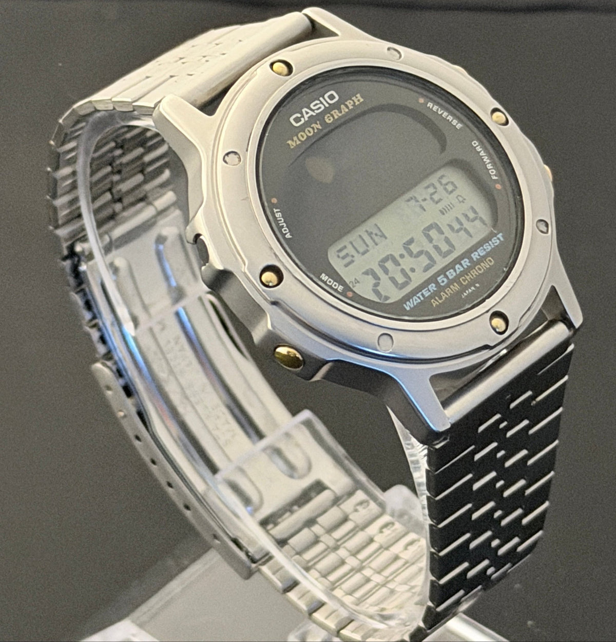 Casio GMW-61 "space-themed" astronomy "Moon Graph" Watch Japan 1985 - VINDIGI