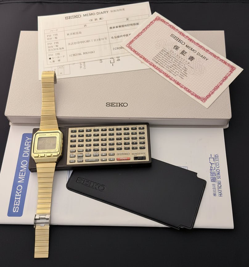 Seiko Memo Diary UW02-0010 a true "complete set" Japan 1984 - VINDIGI