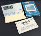 Casio CC-100 Vintage Card Alarm Clock Japan 1985 - VINDIGI