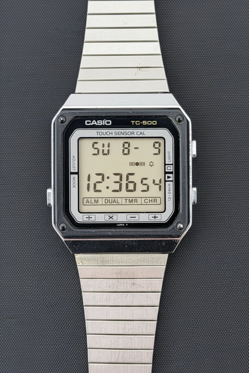 Casio TC-500 the first touchscreen watch Japan 1983 - VINDIGI