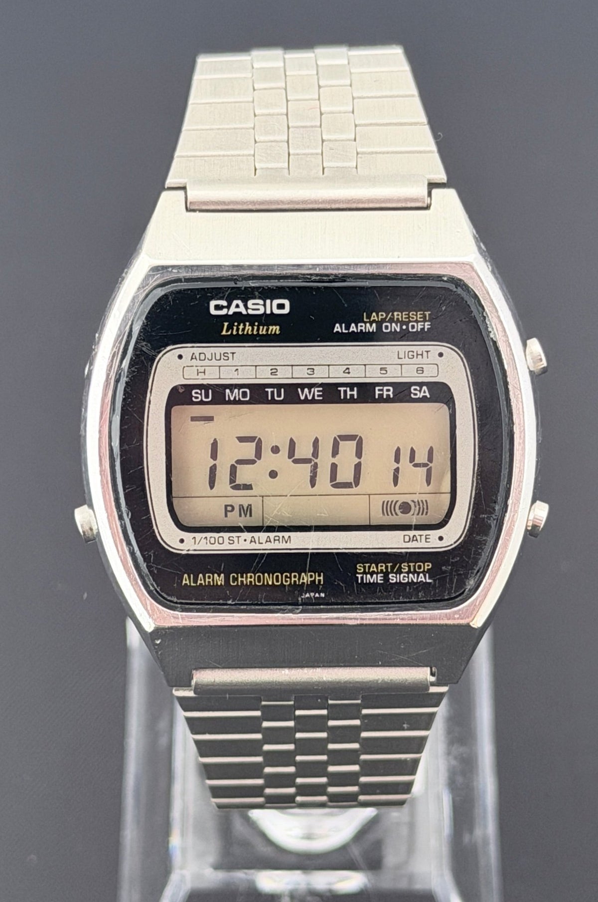 Casio Casiotron 81CS-36, iconic alarm chrono watch Japan 1978 - VINDIGI