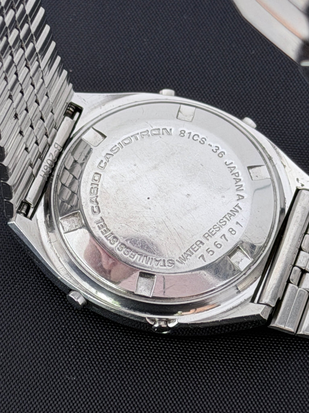 Casio Casiotron 81CS-36, iconic alarm chrono watch Japan 1978 - VINDIGI
