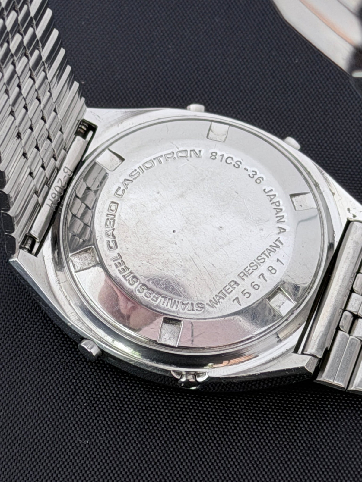 Casio Casiotron 81CS-36, iconic alarm chrono watch Japan 1978 - VINDIGI