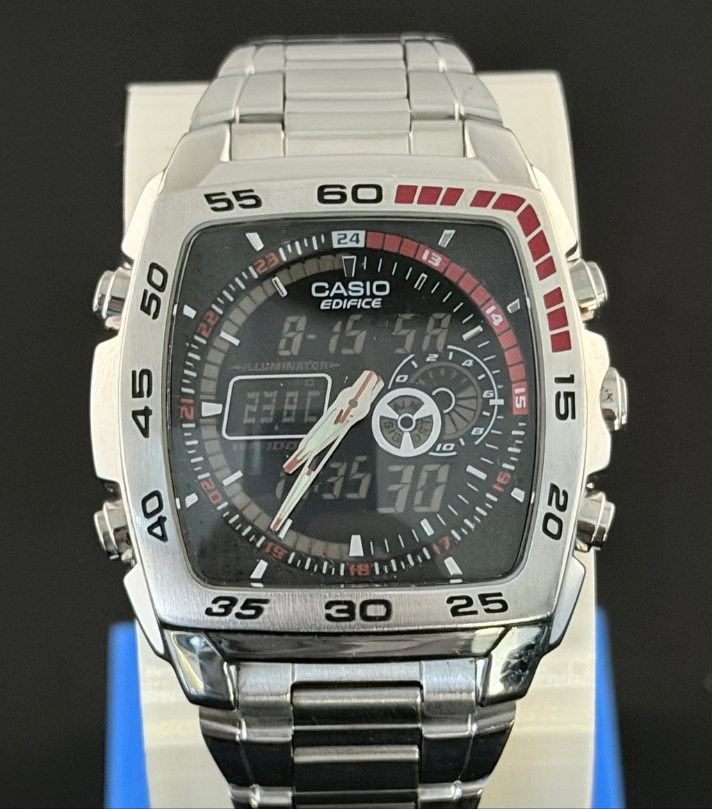 Casio Edifice EFA-122 ana-digi sports watch "Active Dial" from 2007 - VINDIGI