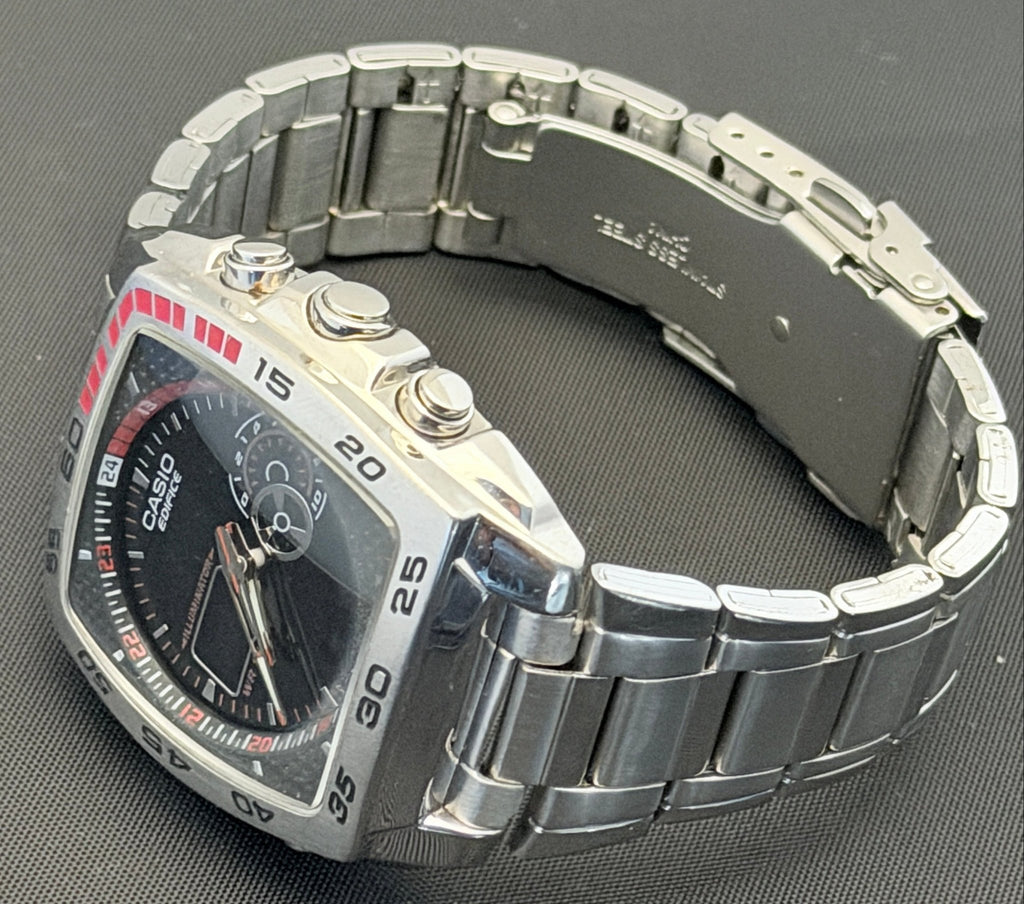 Casio Edifice EFA-122 ana-digi sports watch "Active Dial" from 2007 - VINDIGI