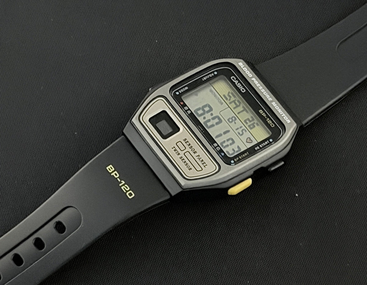Casio BP-120 blood pressure and heart rate watch Japan 1993 - VINDIGI