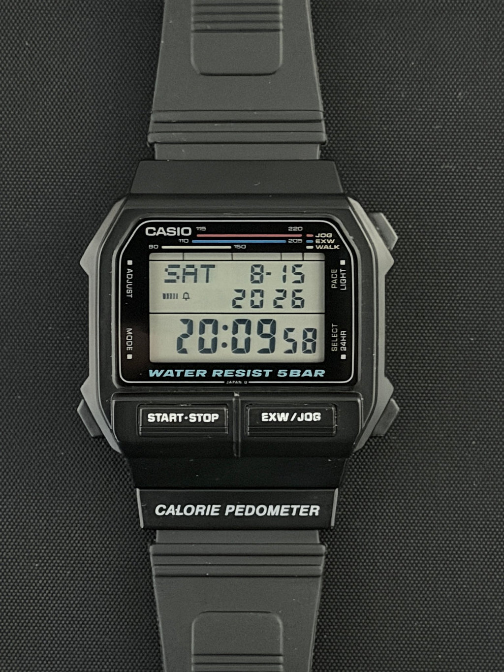 Casio EXW-50 sought-after fitness watch Japan 1986 - VINDIGI