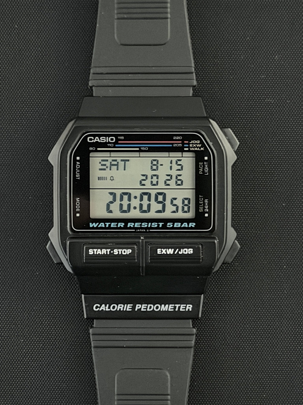 Casio EXW-50 sought-after fitness watch Japan 1986 - VINDIGI