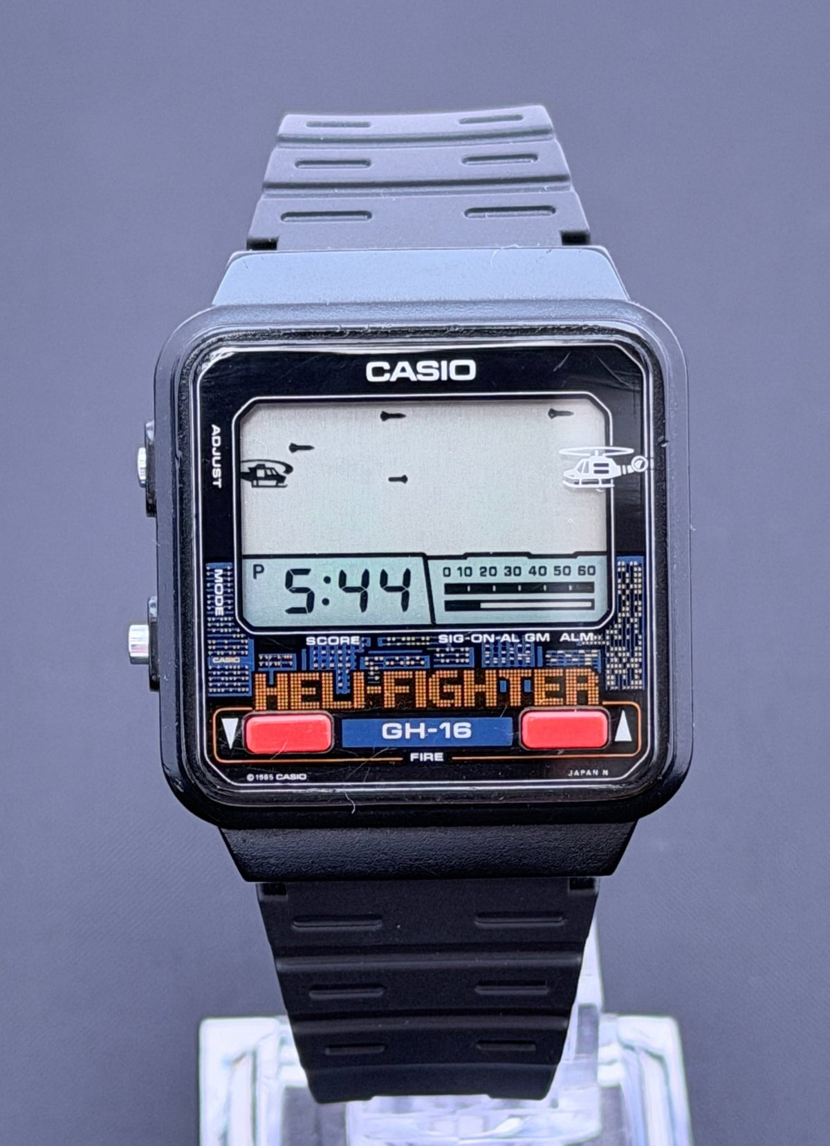 Casio GH-16 "Heli-Fighter" game watch Japan 1985 - VINDIGI