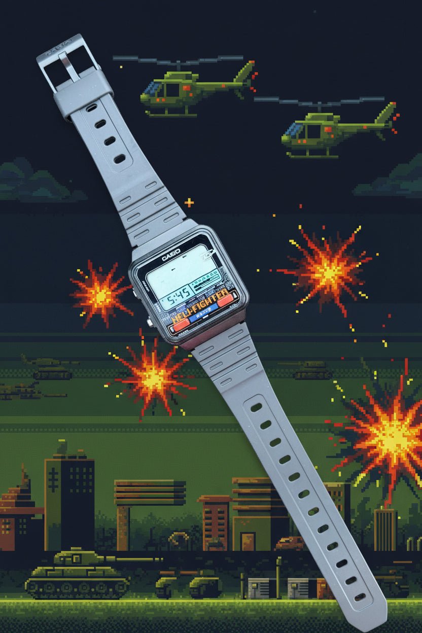 Casio GH-16 "Heli-Fighter" game watch Japan 1985 - VINDIGI