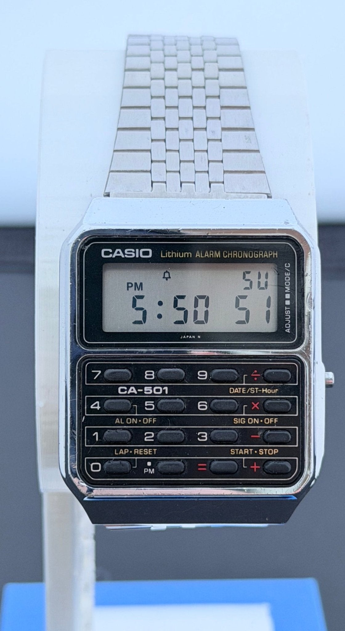 Casio CA-501 rare calculator watch Japan 1984 - VINDIGI