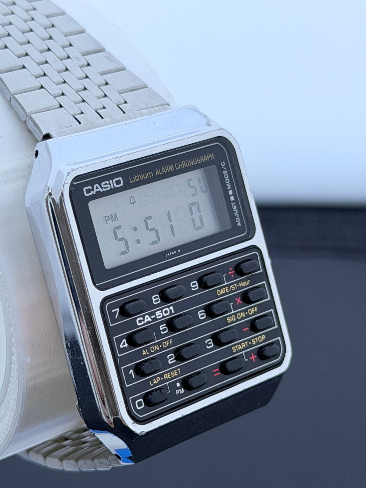 Casio CA-501 rare calculator watch Japan 1984 - VINDIGI