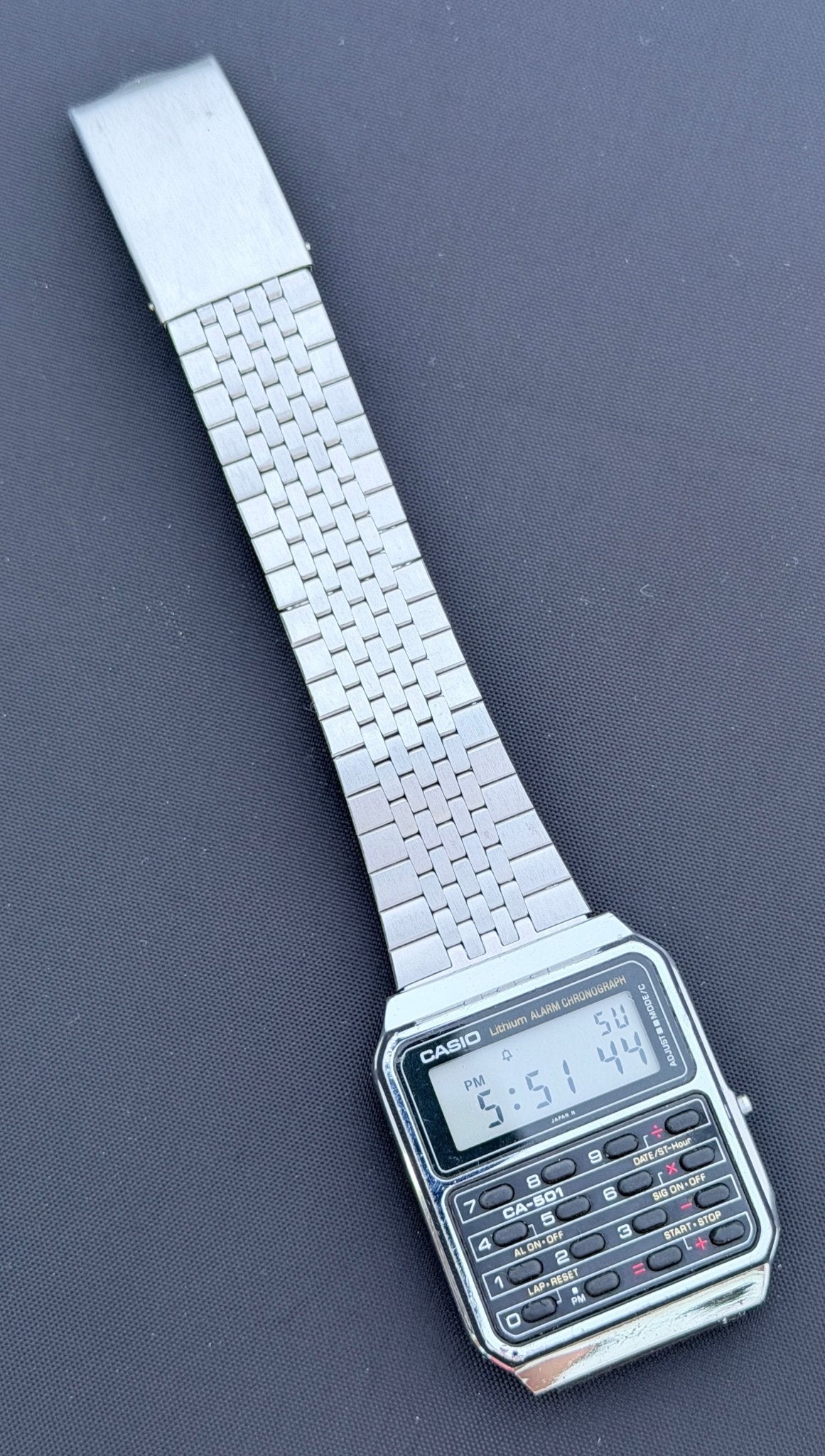 Casio CA-501 rare calculator watch Japan 1984 - VINDIGI