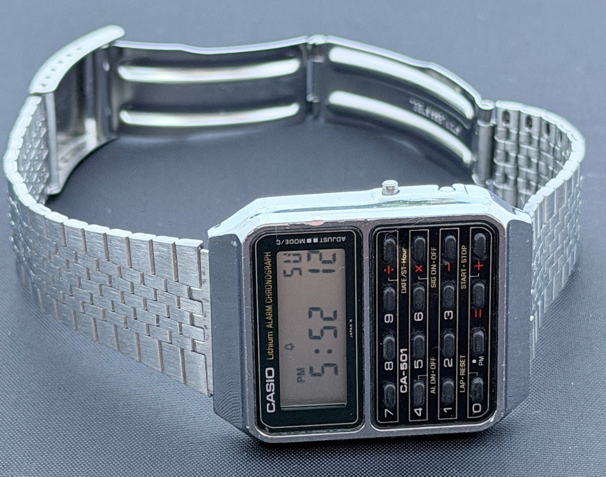 Casio CA-501 rare calculator watch Japan 1984 - VINDIGI
