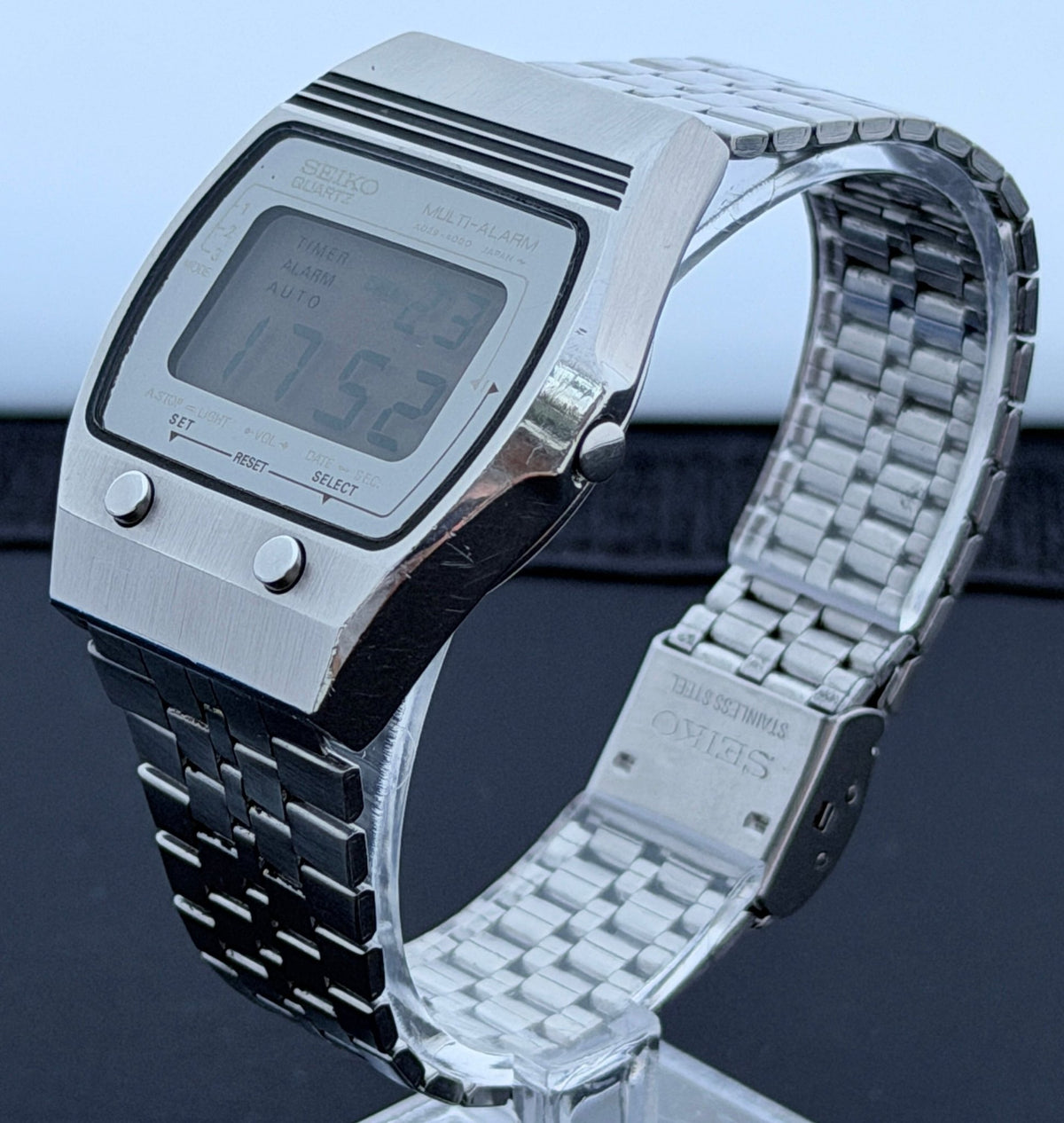 Seiko A029-4000 "Mirror" super rare watch 1980 Japan - VINDIGI