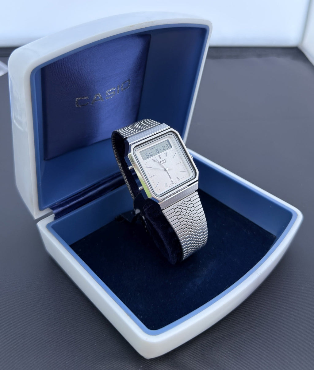Casio AT-550 "Janus" legendary touchscreen calculator watch Japan 1984 - VINDIGI
